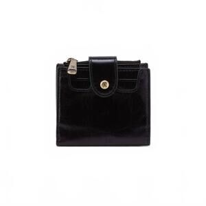 NEW HOBO women's dunn mini wallet in black